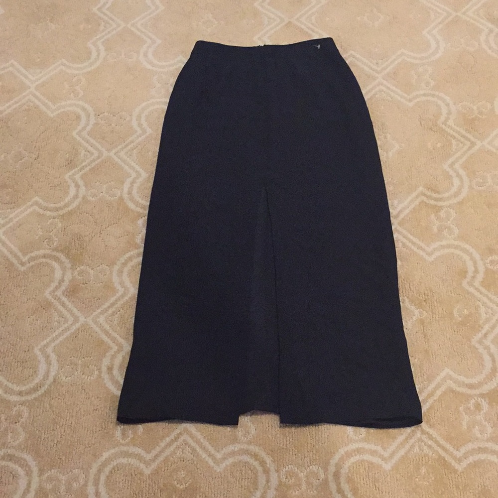 Banana republic black long skirt